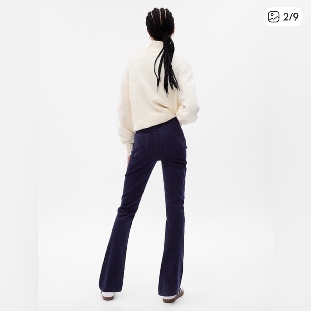Gap Corduroy Navy Boot Cut‎ pants. Size 31R. - Picture 3 of 11